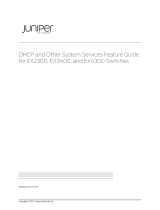 Juniper EX3400 Features Manual