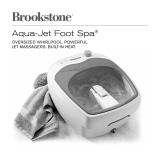 Brookstone Aqua-Jet Foot Spa User manual