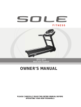 Sole S77 Owner's manual