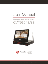 Crystal Vision CVT9608E-3010W User manual