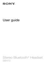 Sony SBH70 User manual