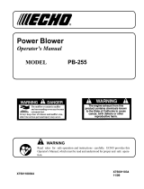 Echo PB-250 User manual