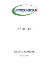 Supermicro X10DRX User manual