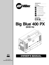 Miller BIG BLUE 400 PX (50/60 Hz) Owner's manual