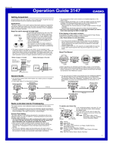 Casio 3147 Operating instructions