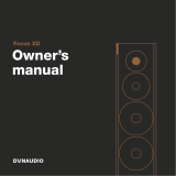 Dynaudio Focus 30 XD Owner's manual