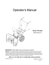 MTD Series 611 Owner's manual