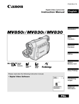 Canon MV830 User manual