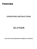 Toshiba 32W3753DB Operating Instructions Manual