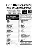 Lux Products Smart Temp TXT9000TS Series Owner's manual