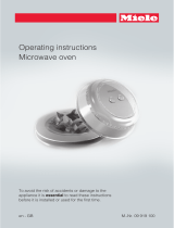 Miele Microwave Oven 09 919 100 User manual