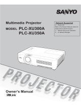 Sanyo PLC-XU350A Owner's manual
