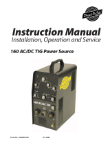 ESAB 160 AC/DC Tig Power Source User manual