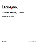 Lexmark X860 Maintenance Manual