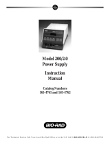 BIO RAD 200/2.0 User manual