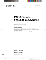 Sony STR-DE995 Operating instructions