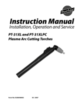 Prest-O-Lite PT-31XL and PT-31XLPC Plasma Arc Cutting Torches User manual