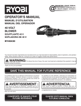 Ryobi RY40430 User manual