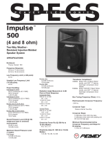 Peavey Impulse 500 User manual