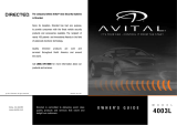 Avital 4003L Owner's manual