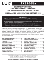 Lux Products SMART TEMP TX9100Ua Owner's manual