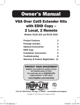 Tripp Lite VGA Over Cat5 Extender Kits Owner's manual