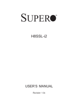 Supermicro H8SSL-I User manual