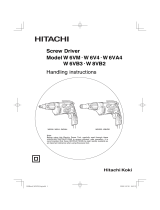 Hitachi W 6VA4 Handling Instructions Manual