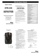 Whistler XTR-435 User manual