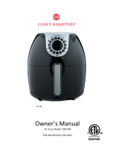 QVC CE Cook’s Essentials Air Fryer CM1708 User manual