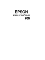 Epson 900 User manual