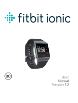 Fitbit IONIC SMARTWATCH CHARCOAL GREY User manual