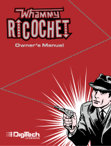 DigiTech Whammy Ricochet Owner's manual