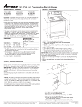 Amana ACR3130BA Dimension Manual