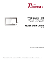 Winmate W07FA3S-PCM1-PoE Quick start guide