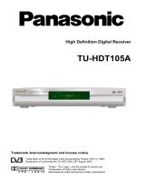Panasonic TU-HDT105A User manual