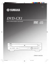 Yamaha DVD-CX1 User manual