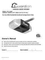 Guardian DCS 3/4 HP Owner's manual