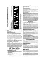 DeWalt DW318 User manual