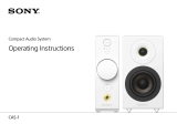 Sony CAS-1 Operating instructions