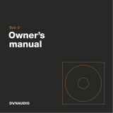 Dynaudio Sub 3 Owner's manual