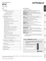 Roland RP102 Owner's manual