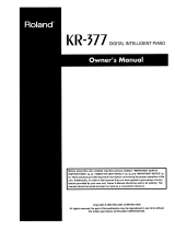 Roland KR-377 Owner's manual