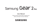Samsung Gear 2 Neo User manual