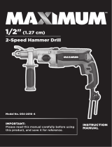 Maximum 8.5A Corded Variable Speed  Owner's manual
