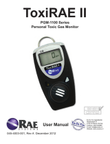 Rae ToxiRAE II PGM-1100 Series User manual