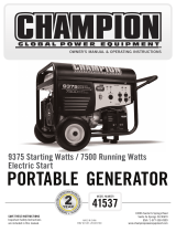 Champion 41537 Owner's Manual & Operating Instructions