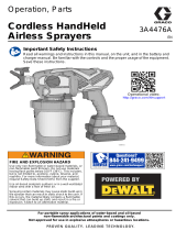 Graco 3A4476A - Cordless HandHeld Airless Sprayer Owner's manual