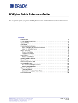 Brady MVPplus Quick Reference Manual