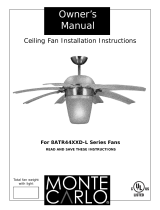 Monte Carlo Fan Company 8ATR44XXD-L Series Owner's manual